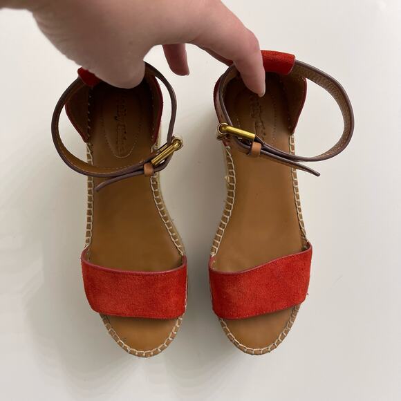 See By Chloe Platform Espadrille Wedge Sandals Casual Beachy Boho Sz 36 (US 5.5) - Picture 7 of 8